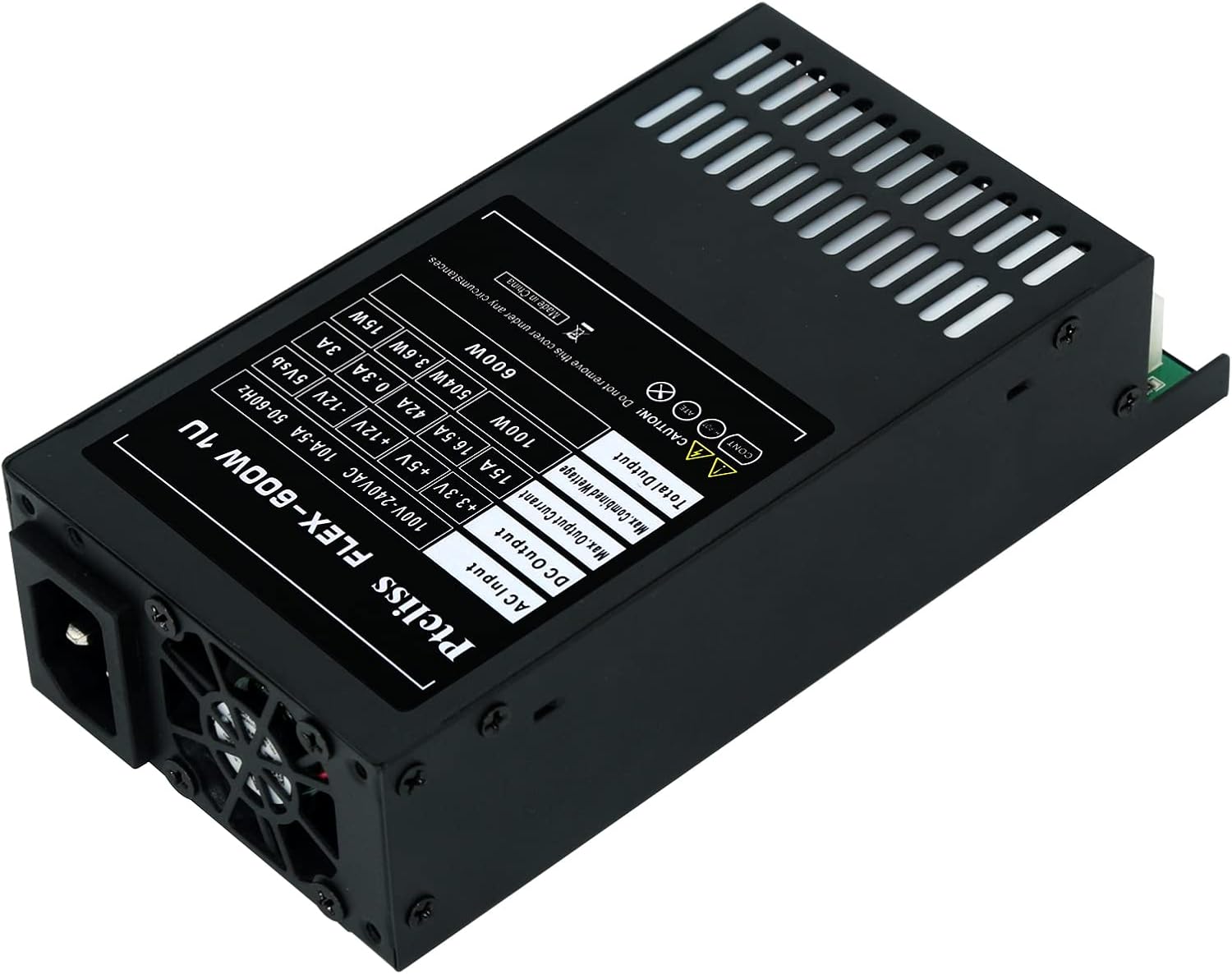 Ptcliss 600W Full Modular 1U Flex ATX Power Supply 80 Plus Gold