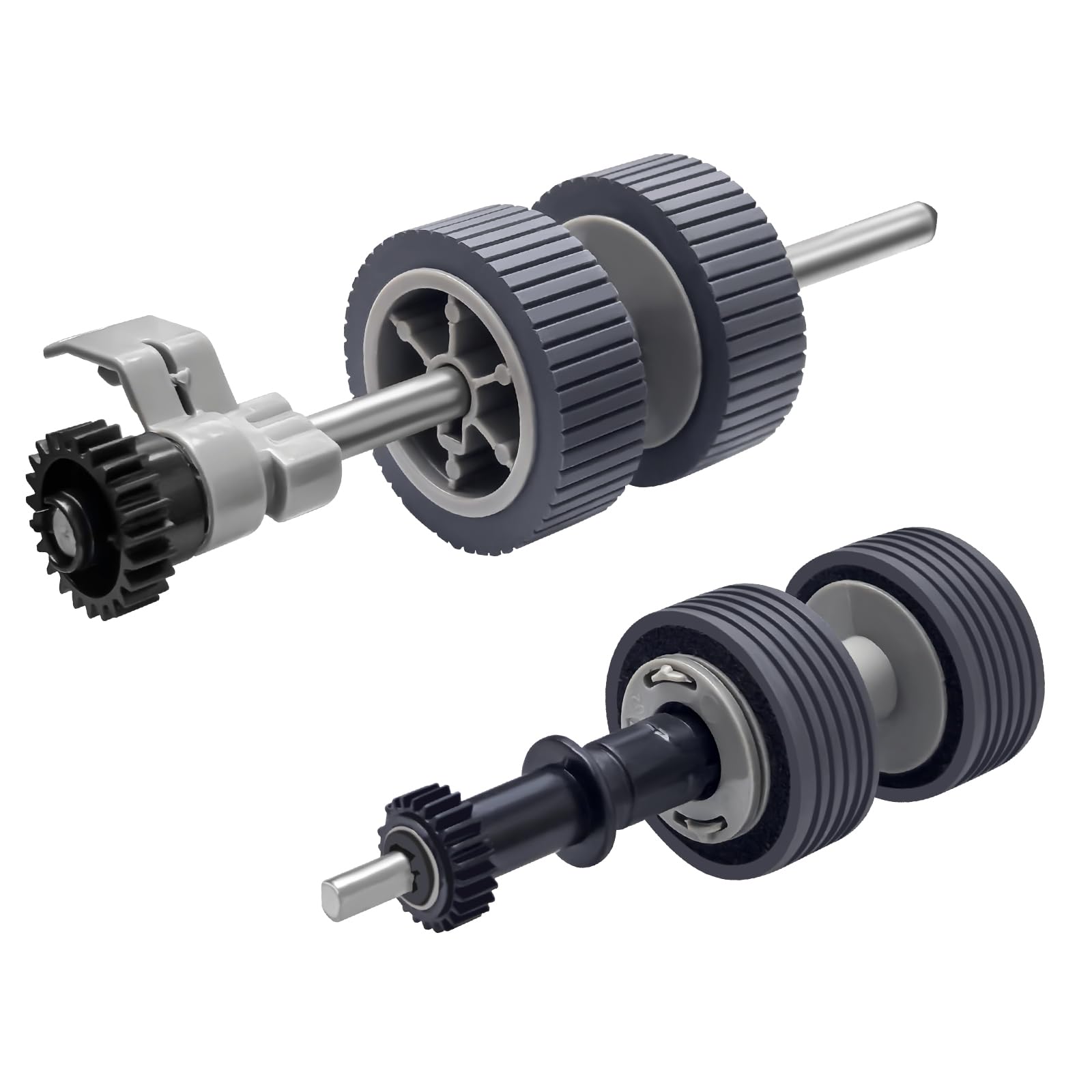 PA03540-0001 PA03540-0002 - Rullo per freno e piccone, con albero per Fujitsu Fi-6130, Fi-6130Z, Fi6130Z, Fi-6140, Fi-6140Z, Fi-6230, Fi-6230Z, Fi-6240, Fi-6240 Z Fi-61 25 Fi6225 Fi-6225 Kit Rulli (1)