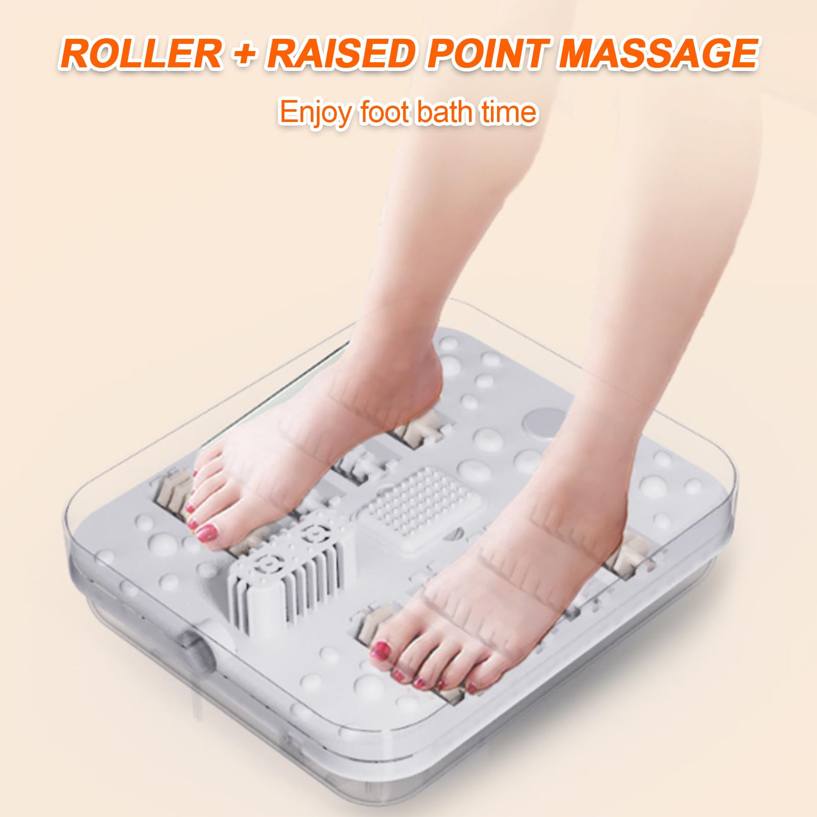 Bañera De Remojo Para Pies Con Calefacción Equipo Masajeador Spa | Masajeador De Baño Podal Plegable Con Calefacción Para Mujeres Jóvenes Mamá Papá Abuelos Relajante Casa