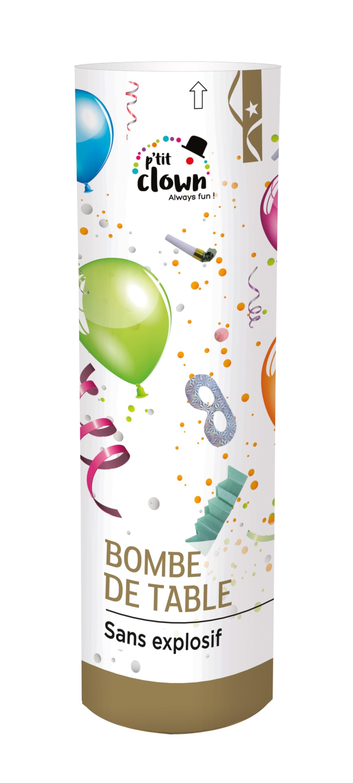 Bombe de Table surprise 24 cm PtitClown
