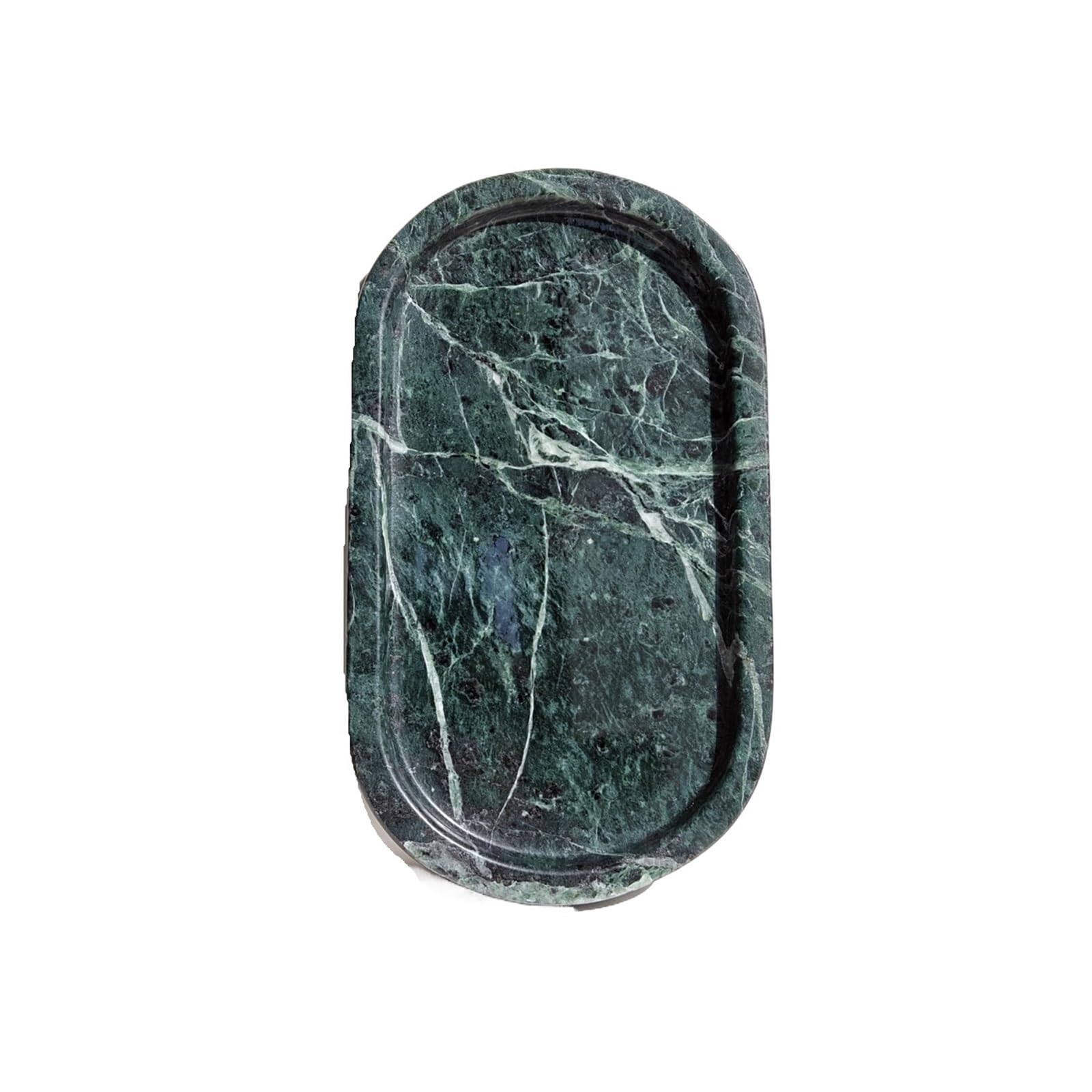 Marble Oval Tray For Perfume Candles Jewelry Cosmetic Storage Plate(Style 03)
