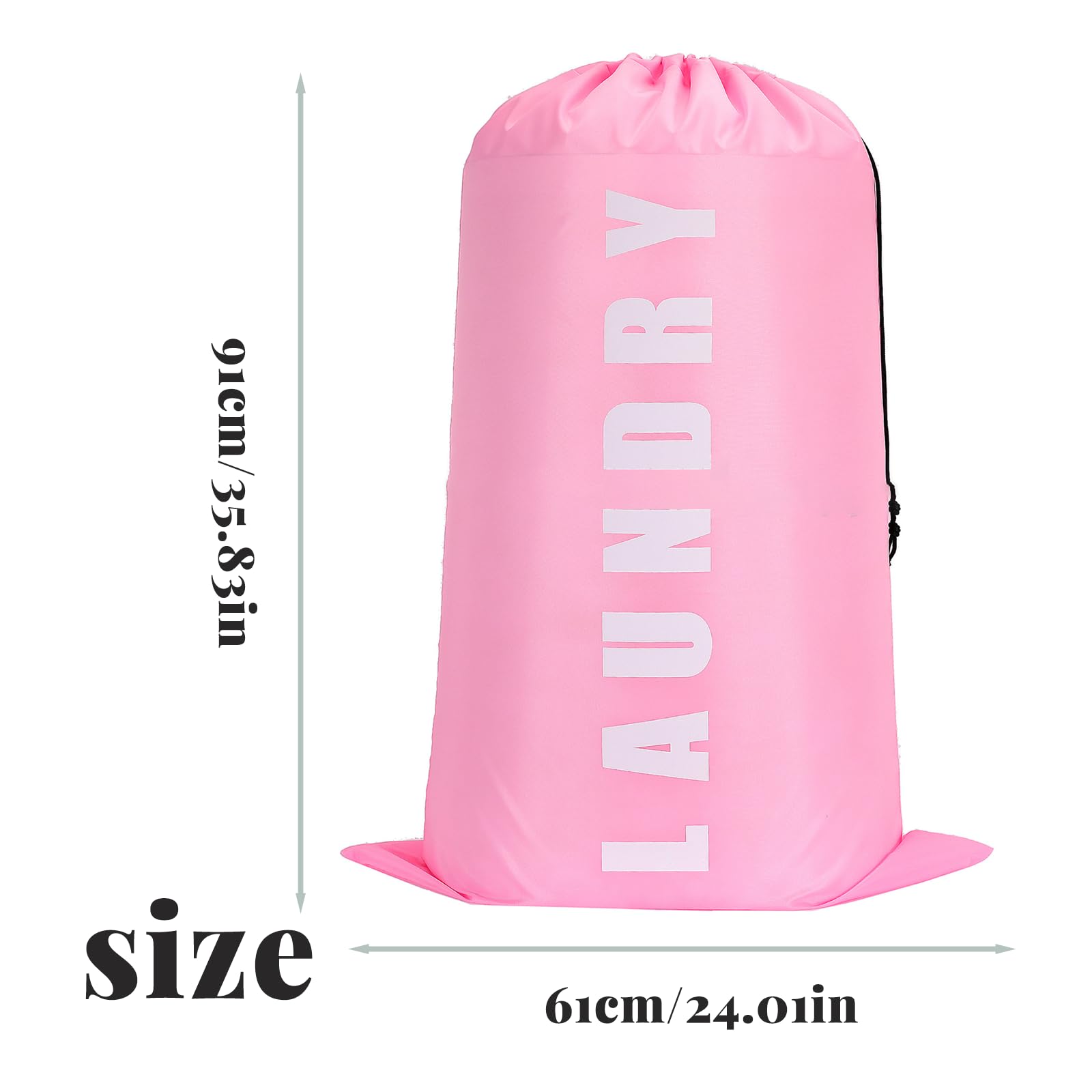 Sacchi Per Biancheria Sporca - 2 Pezzi Pieghevoli, Tessuto Oxford, Con Cordoncino, Per Casa E Viaggi - Foto 10