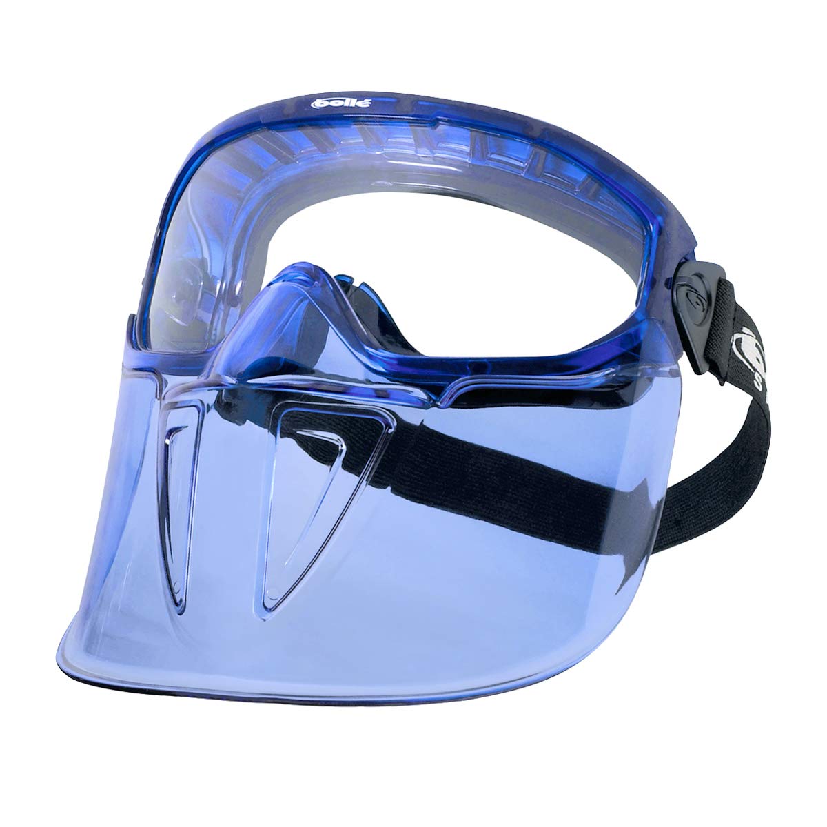 Bolle Blast anteojos de seguridad y escudo combinado, amplia visión, anti niebla, calidad premium