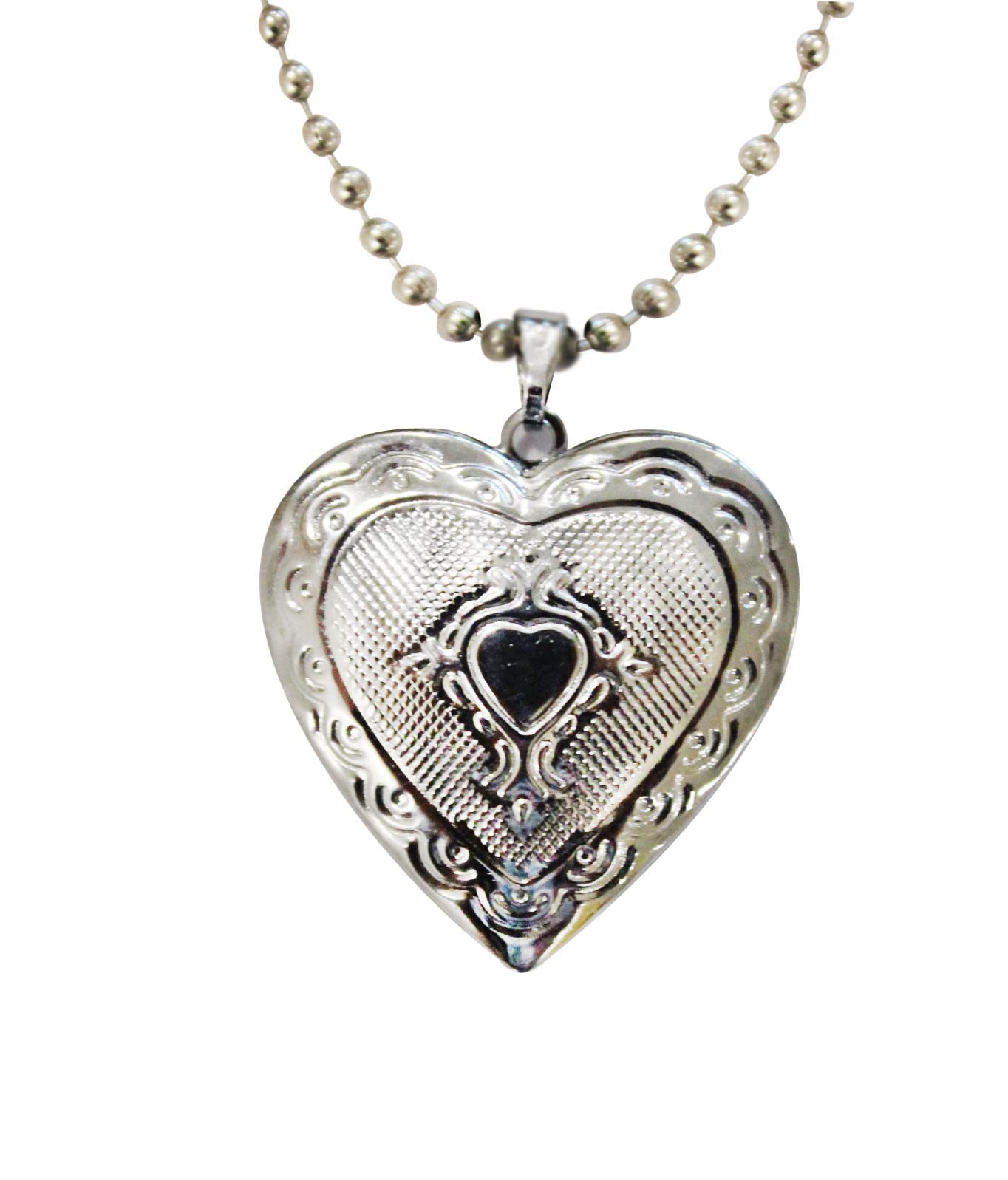 La Belleza Pendant for Women Rhodium Plated Openable Heart Shaped Photo Frame Locket Gift Jewelry Pendant Necklace for Men and Women.-image-18