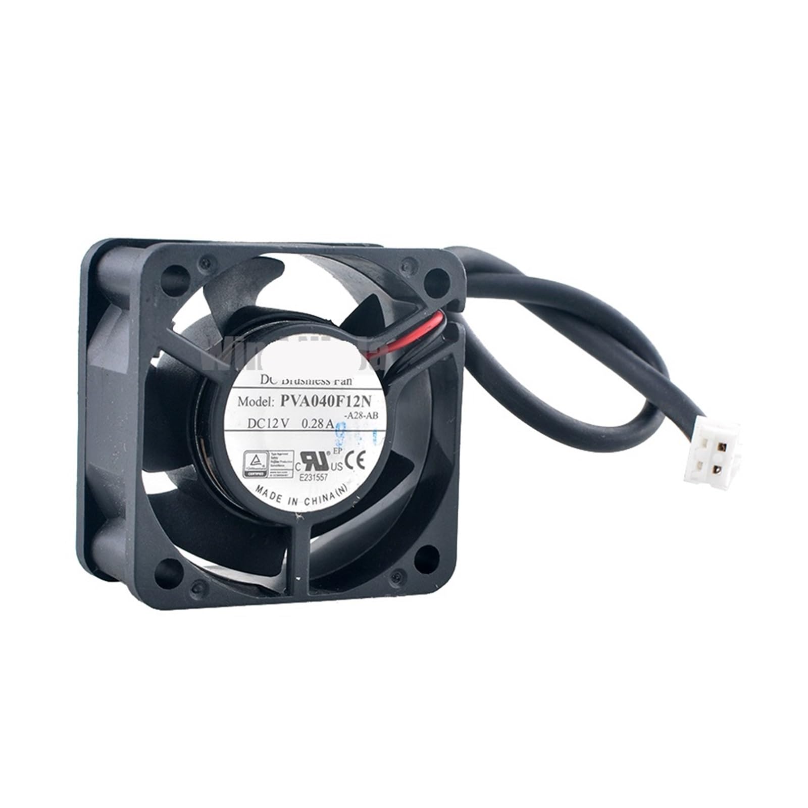 JJKKOZVQF PVA040F12N 4cm 40mm fan 40x40x20mm DC12V 0.28A 2pin Dual ball bearing