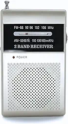 Rádio Portátil AM/FM/TV 2 Bandas Com Antena Retrátil 180° e Entrada para Fone de Ouvido Radinho De Bolso [VALUANCE]
