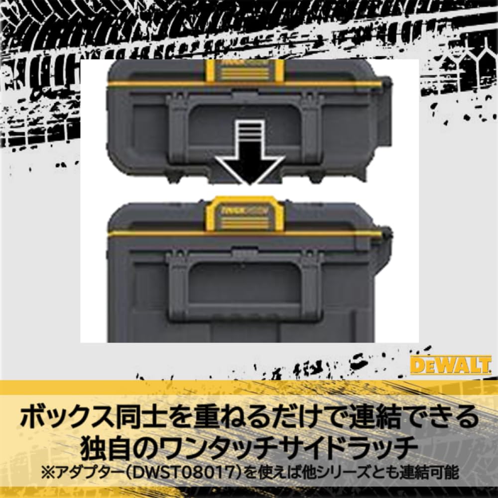 DeWALT DWST83294-1 Tough System 2.0 System Storage Box, Media, Cassetta degli attrezzi, Valigetta Portautensili, Cassetta degli attrezzi, Stoccaggio impilabile