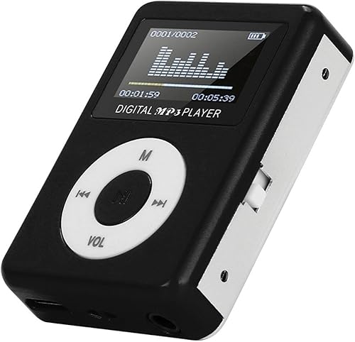 Reproductores MP3 portátiles con cable USB, mini reproductor de MP3 con tarjeta SD de memoria de 32 GB, reproductor de música digital con pantalla