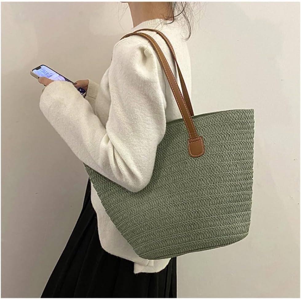 ストローバッグ レディース バッグ ファッション カジュアル 織 通勤 レディース ラージバッグ 24 春 ニューショルダー ハンド