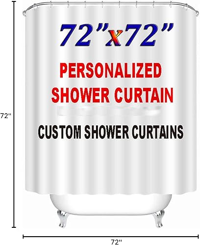 Miniatura 8 de Ponk Diseño divertido cortina de baño por ti mismo cortinas de ducha de tela decorativa para baño, regalos de ducha personalizados