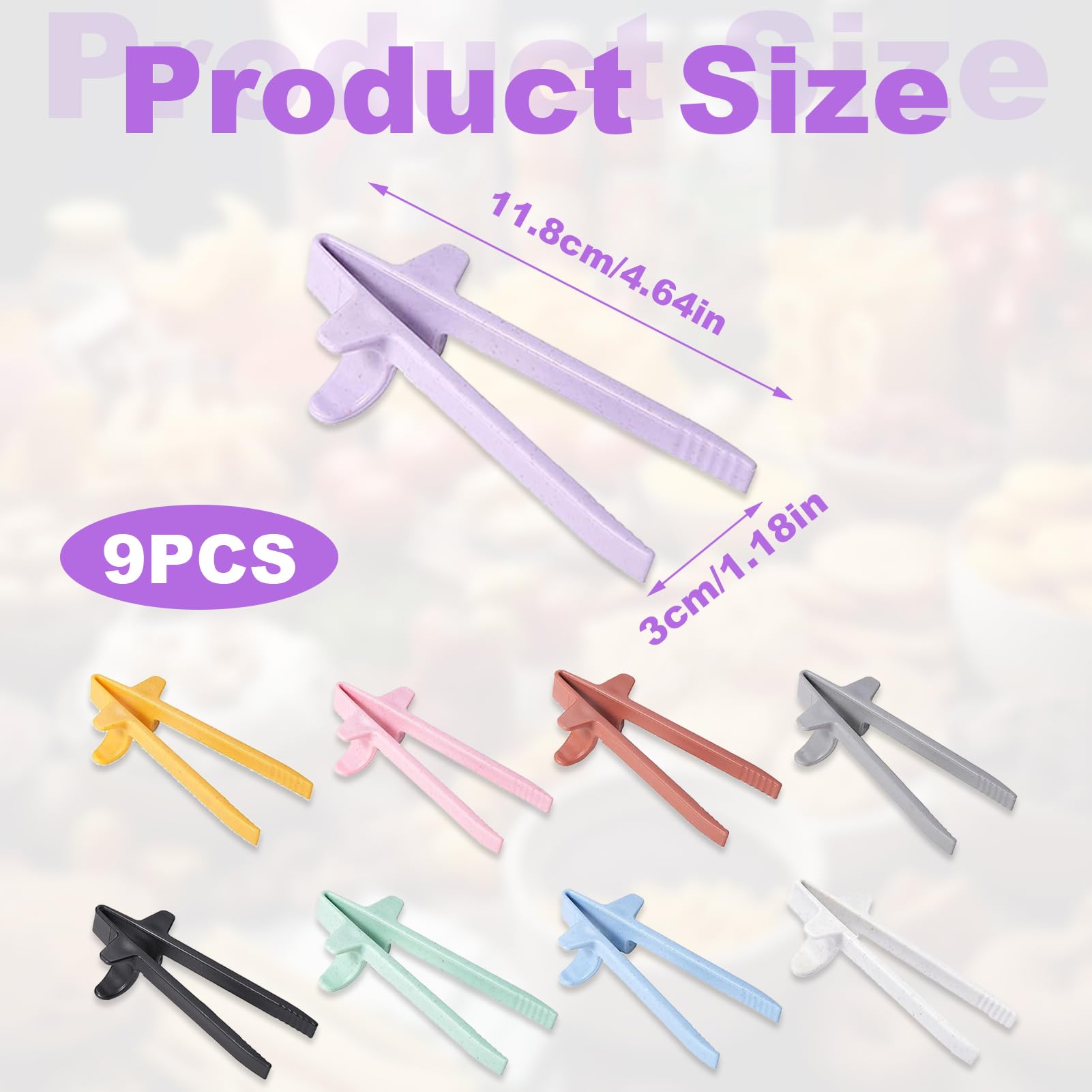Colorful Snack Chopsticks - 9 Pairs -2