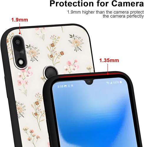 Miniatura 3 de Paquete de 2 fundas de teléfono con diseño floral de dibujos animados para teléfono Gabb 4 de 6.1 pulgadas, diseño estético de patrón de collage de