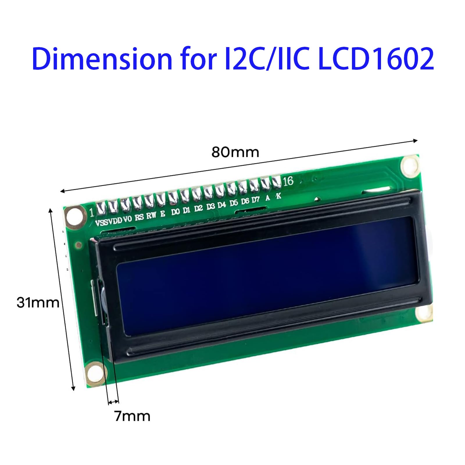 Gingko 2 Pcs I2C LCD Dot Matrix Module 1602 Starter Pack - View #8