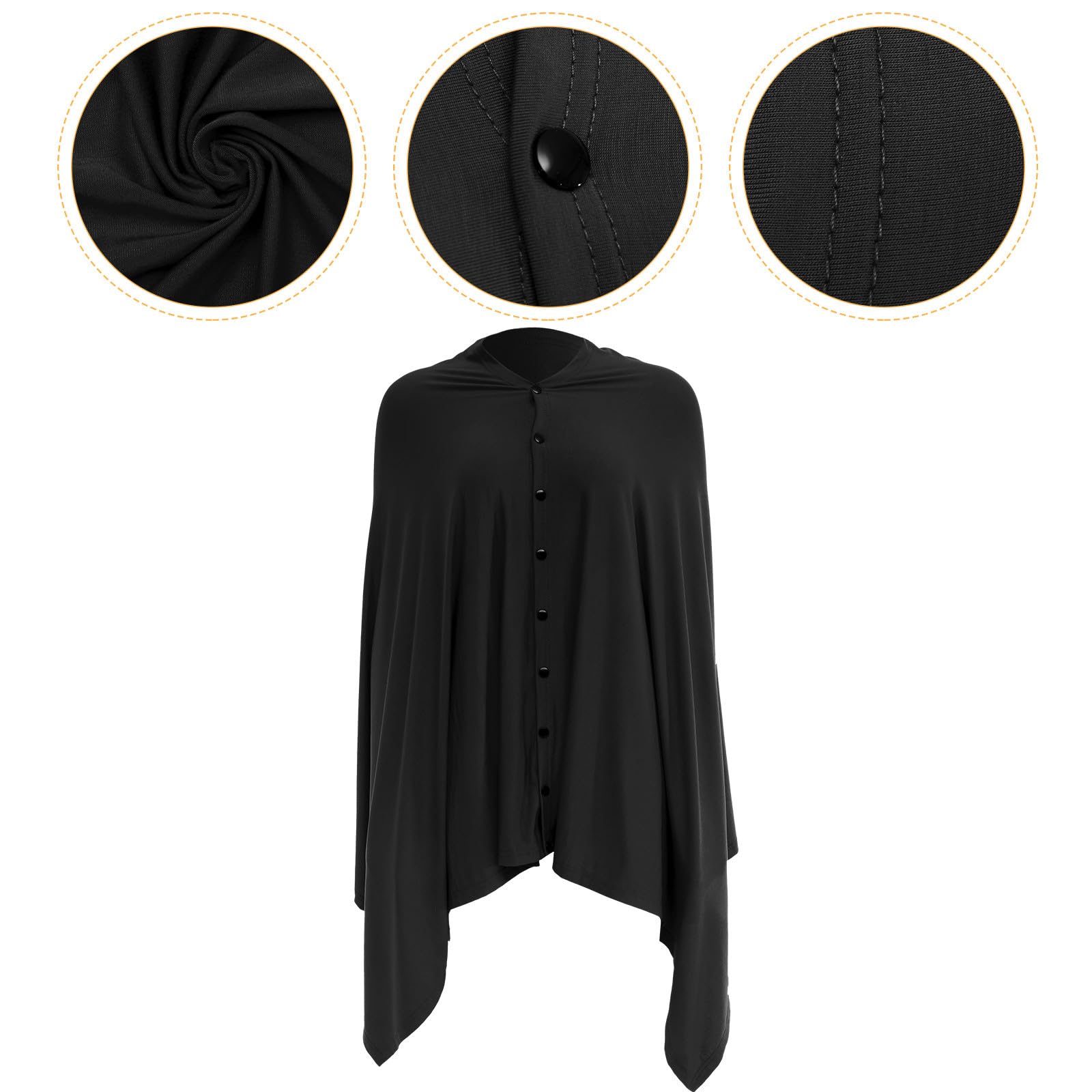 Poncho de Lactancia para Madres, Cubierta de Lactancia Cómoda y Reutilizable de Algodón, Adecuado para Actividades al Aire Libre E Interiores