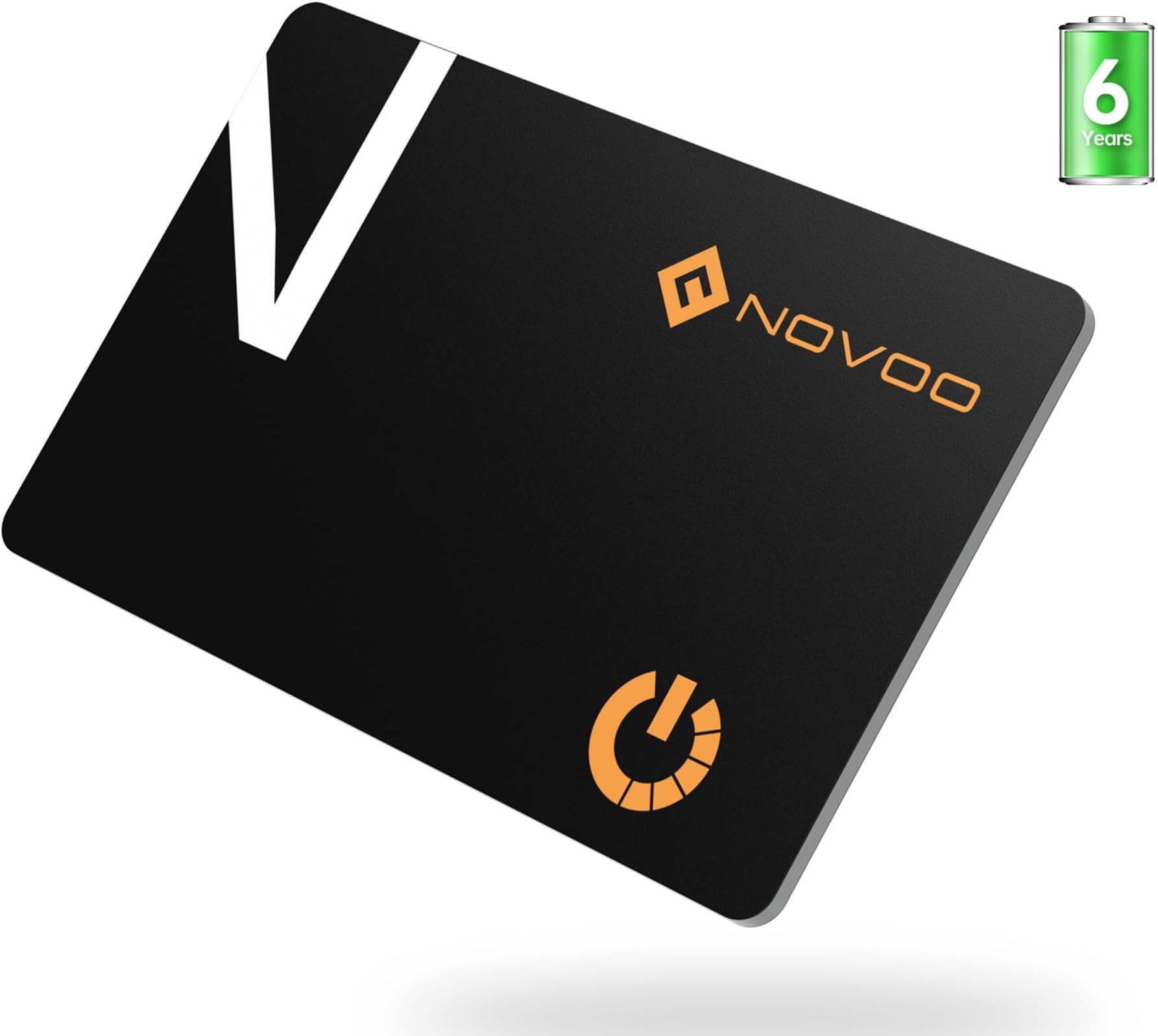 NOVOO Slim SmartCard Wallet Tracker, Air Locator Tag - 1.6mm Thin, 6-Year Battery, IP68 Waterproof, Apple Find My Compatible (iOS Only), Bluetooth GPS Item Finder (1-Pack)