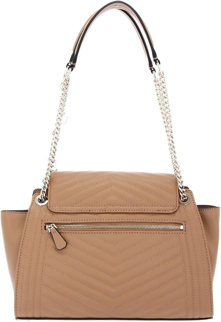 GUESS Women's Lida Shoulder Satchel Handbag Beige VG812709