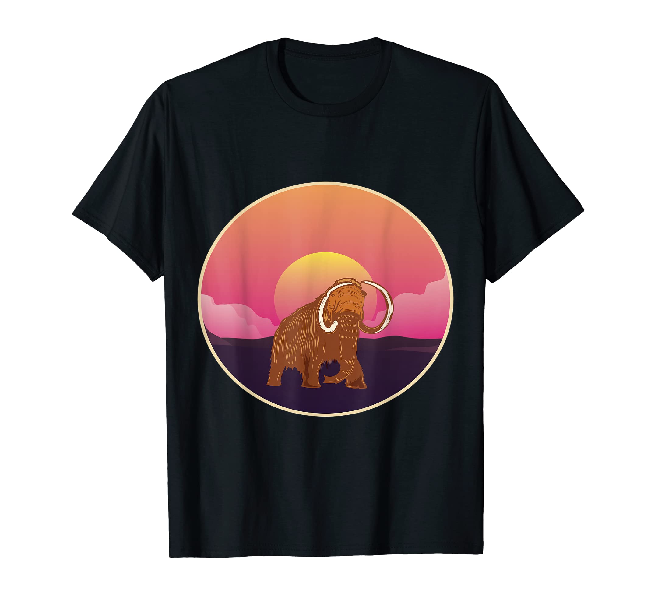 Mammoth Big Ice Woolly Elephant Museum Mammuthus Mastodon T-Shirt