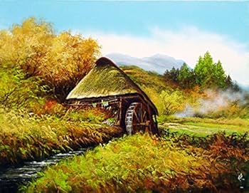 価値あり真筆　大友修一　絵画　油彩　風景画　東海道の朝日　美術品　インテリア 価値あり真筆 大友修一 絵画 油彩 風景画 東海道の朝日 美術品