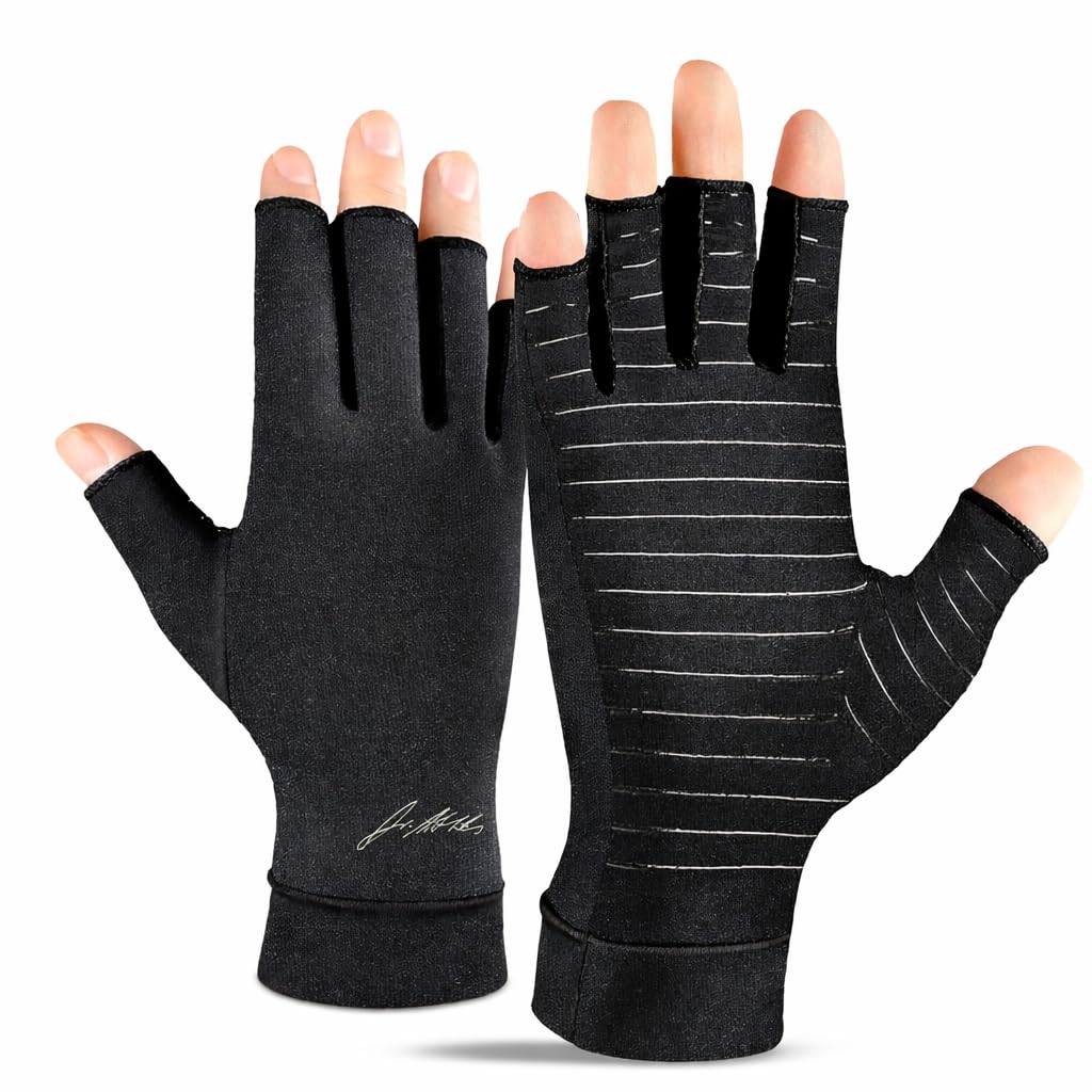 Dr. Arthritis Copper Arthritis Compression Gloves for Women and Men, Carpal Tunnel Gloves, Hand Brace for Arthritis Pain