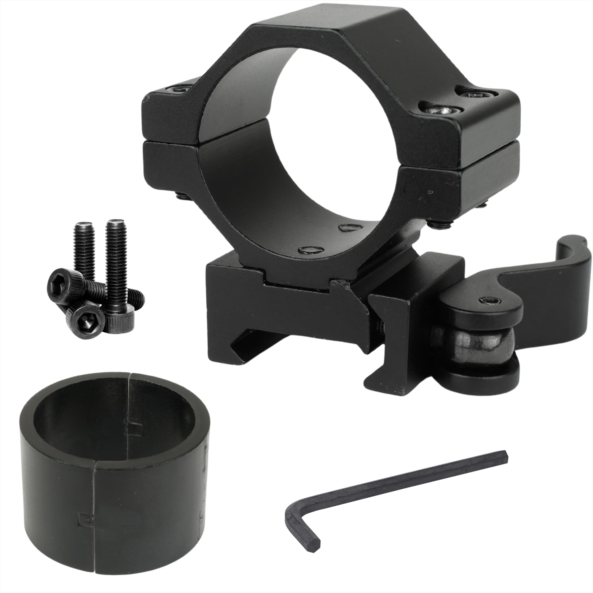 MIGHTY TACTICAL Quick Release Scope Ring Mount 25.4mm/30mm for 20mm Picatinny Rail - Aluminum