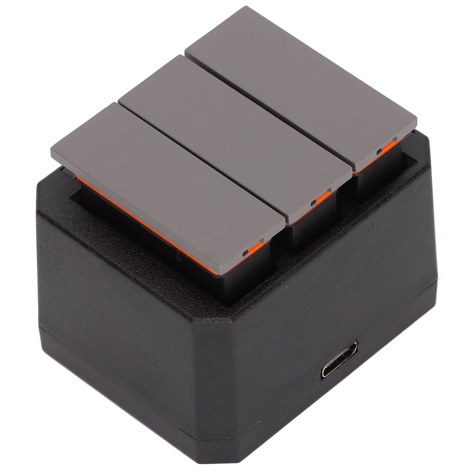 Haofy Caricatore Triple USB per la Fotocamera di Azione con Batterie da 1300 Pacchetti da 1300, Durata della Batteria, Indicatore a LED per gli Appassionati di Esterni