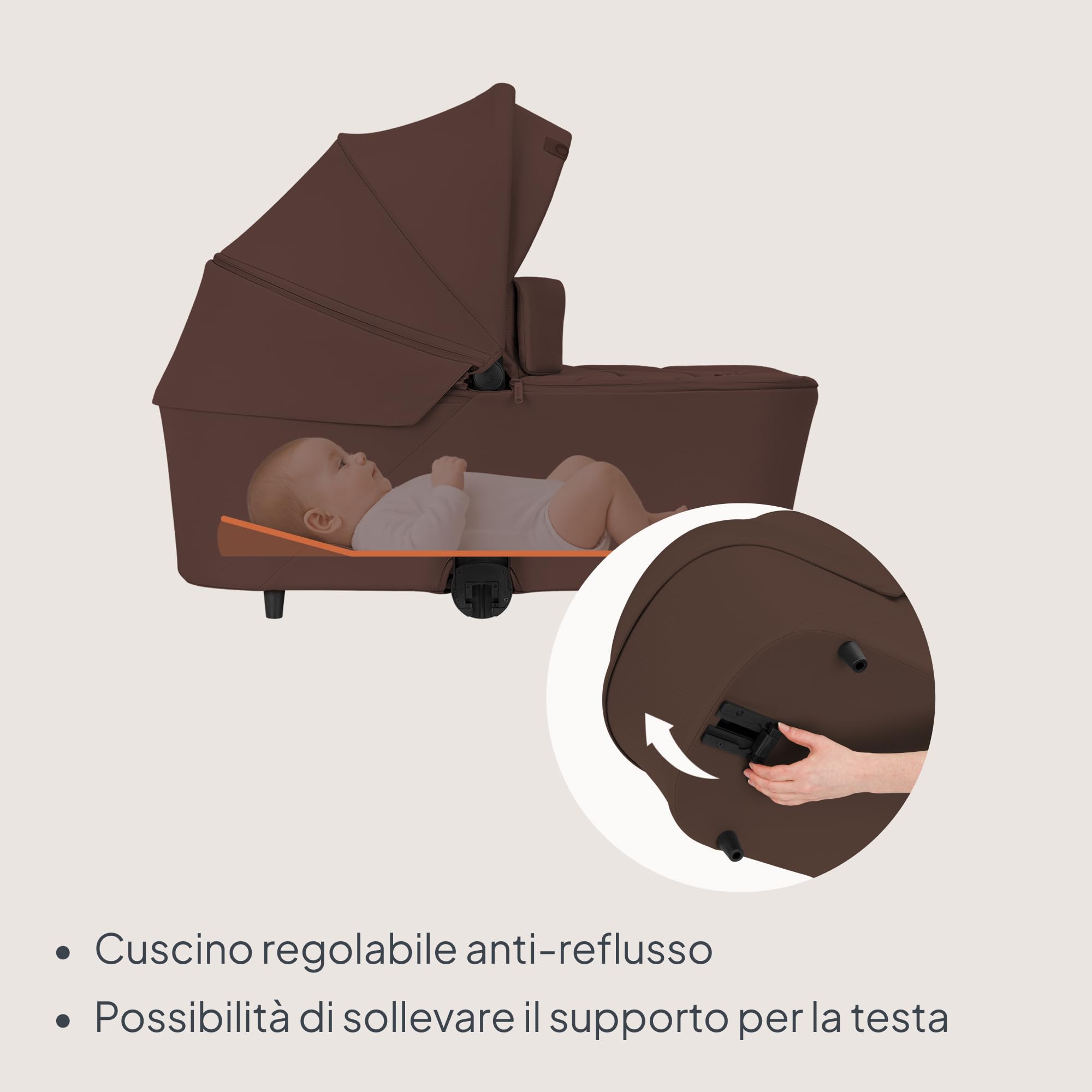 LIONELO Carmine Passeggino Trio 3 in 1 per Bambini 0-4 Anni fino a 22 kg | Sistema Modulare Pieghevole, Navicella Portatile e Seggiolino Auto Ovetto, Ruote GravelTech, Ammortizzazione, Cappottina XXL