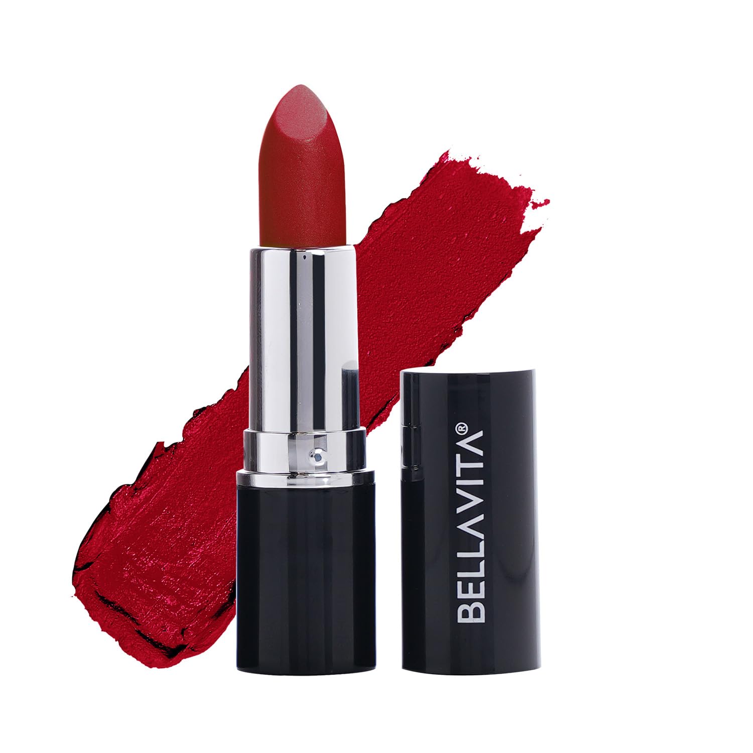 BELLAVITA Comfort Matte Bullet Lipstick| Intense Colour| Creamy Matte Finish| Intense Moisturisation| Smooth Glide| Lipsticks for Women |4 Hr Stay, Scarlet Red, 4.2 gm-image-41