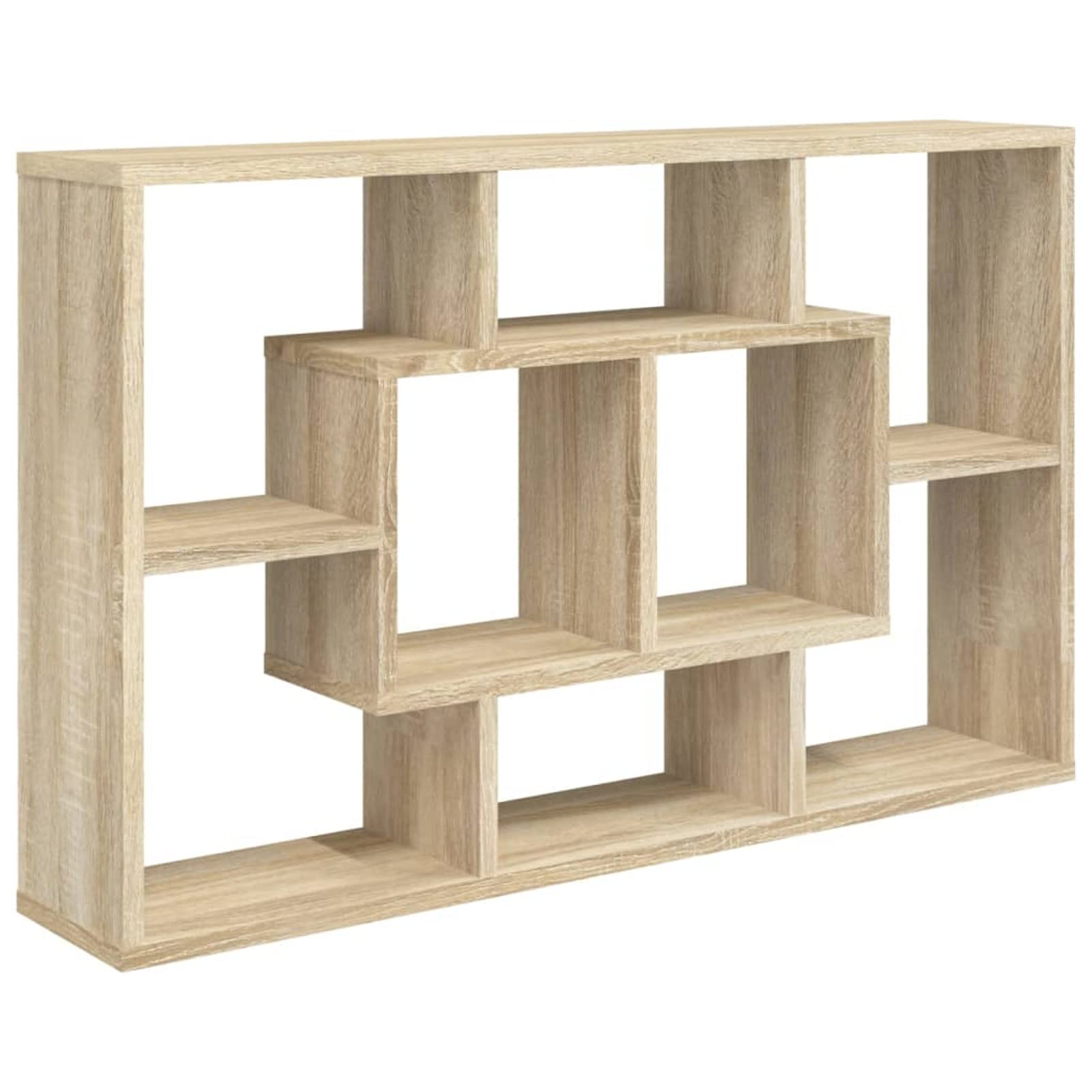 BaraSh Estantería de Pared contrachapada Roble Sonoma Estanterias De Pared 85x16x52,5 cm