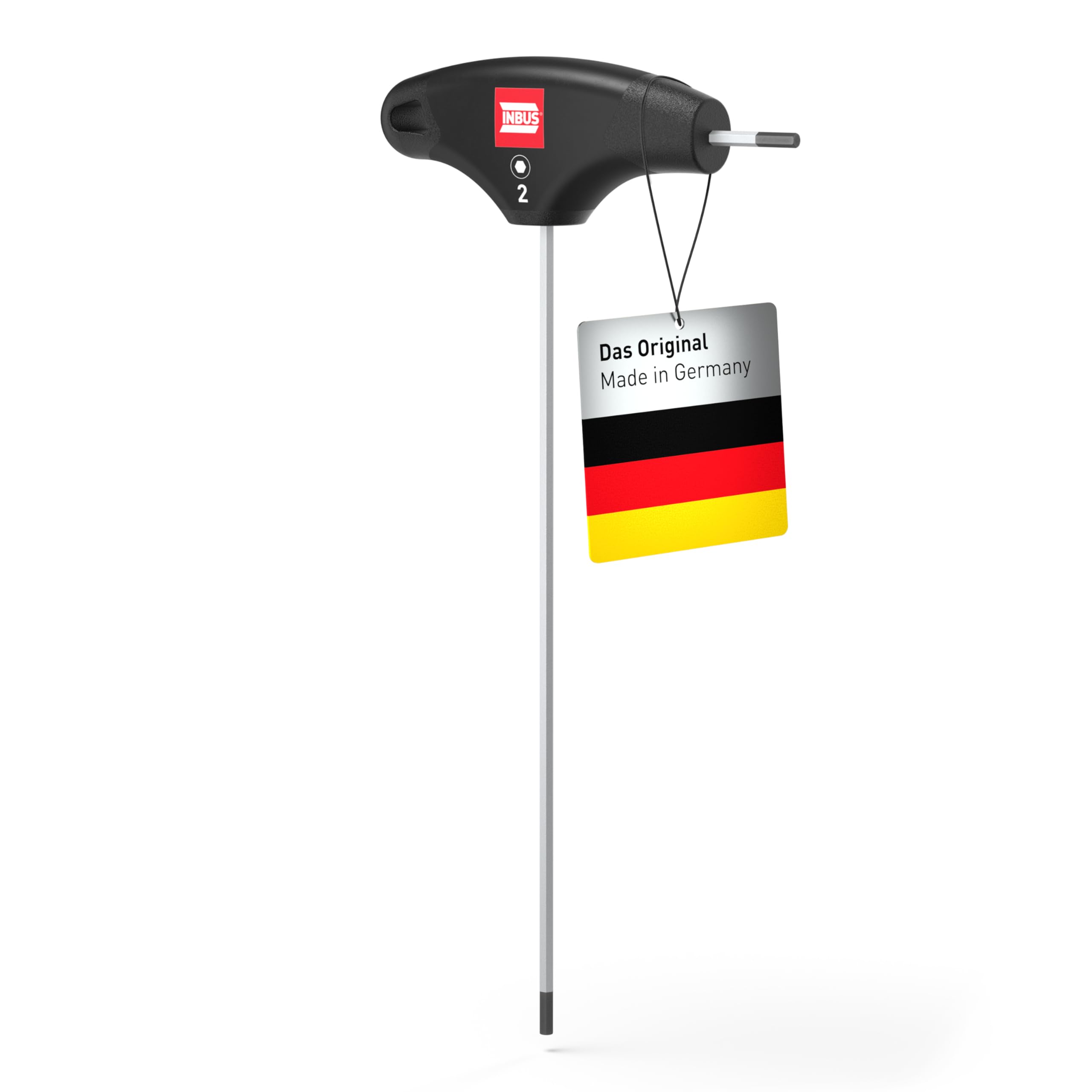 INBUS® 70044 Llave hexagonal con mango en T 2mm, con HybridTouch — Made in Germany