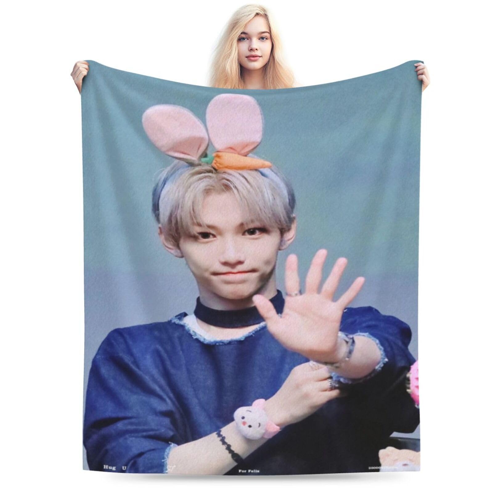Amazon.com: Stray Kids Lee Felix Blanket Ultra-Soft Micro Fleece