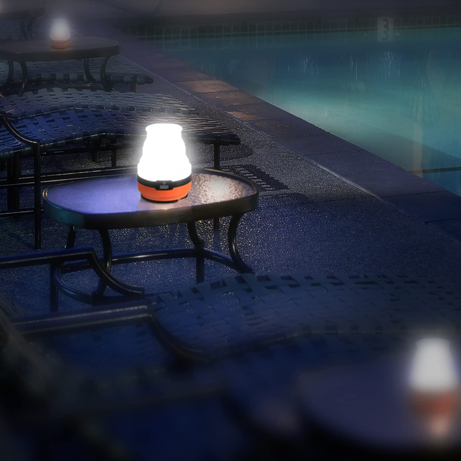Linterna LED Portátil Impermeable Para Camping Y Emergencias - Luz De Campamento Recargable