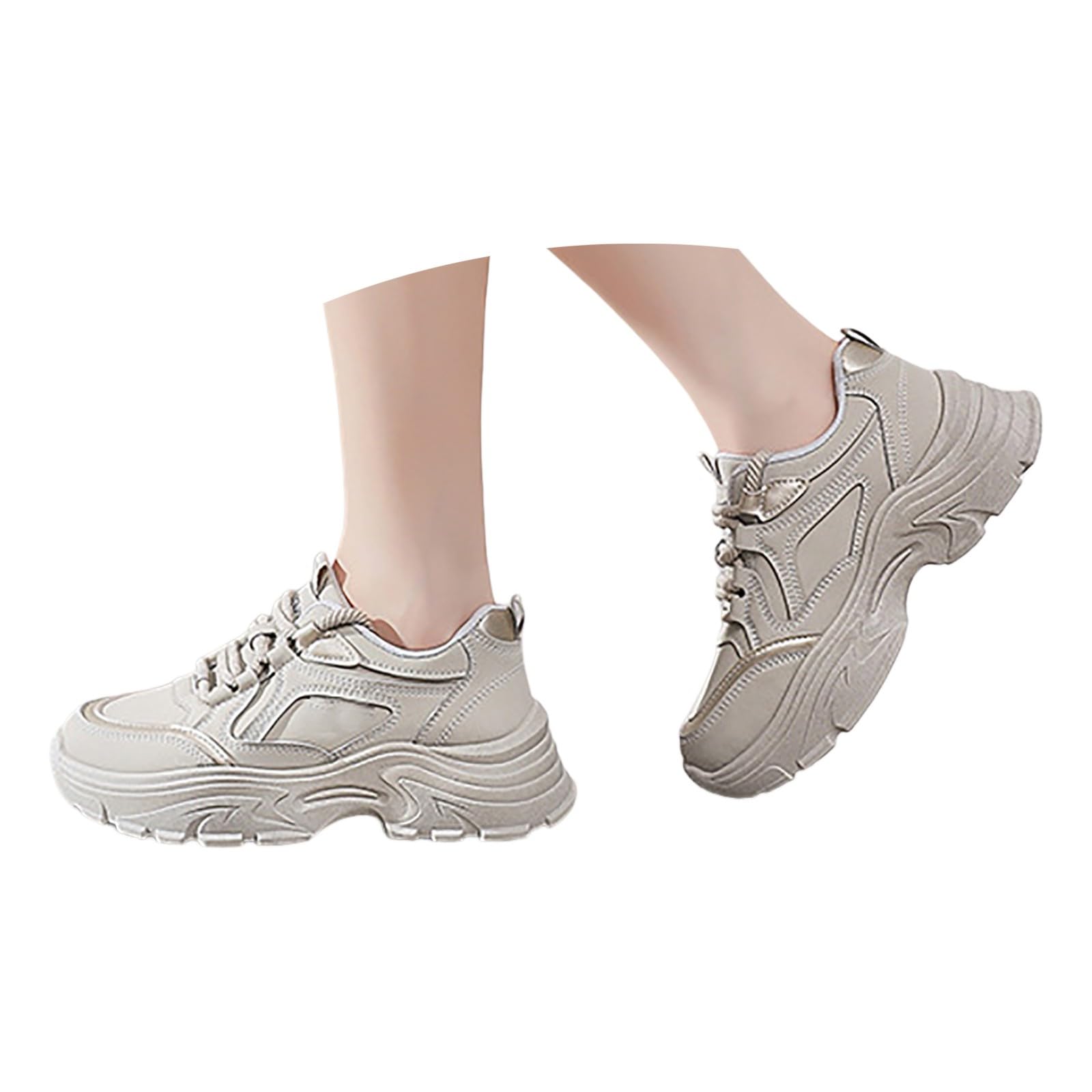 Scarpe da Ginnastica Donna Pianta Larga Sneakers Bianche Donna Eleganti | Calzature Fitness in Rete Traspirante per Passeggiata Invernale Tennis Camminata Leggerezza Assoluta Fibra Ecologica