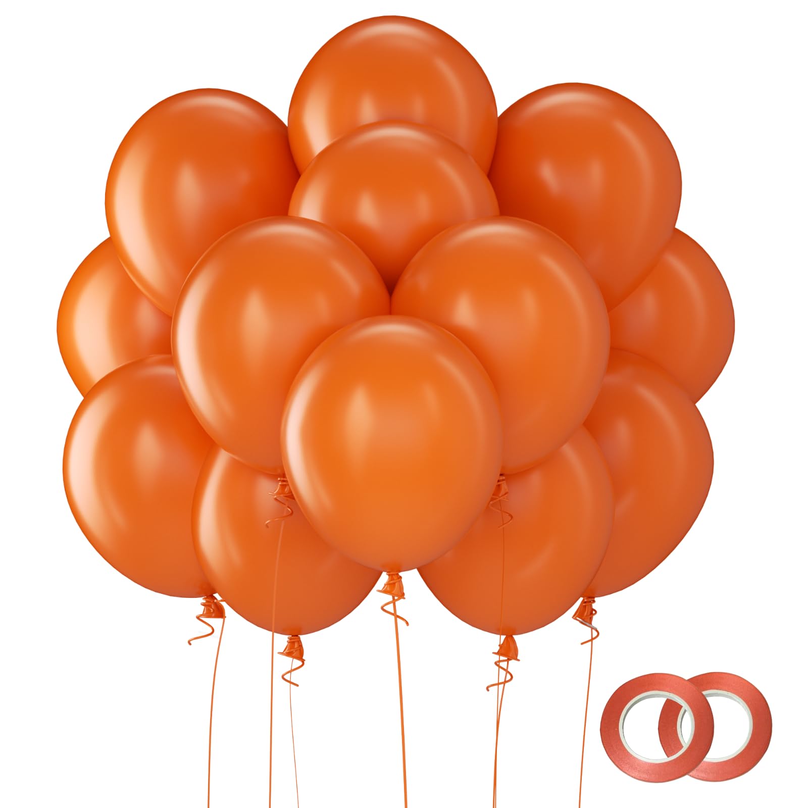 110 Stück Latex Ballons 12 Zoll(30cm) - 10 Matte Farben + 10 Konfetti-Ballons mit 100 Klebepunkten für Geburtstag, Hochzeit, Party,Baby Shower,Jubiläum Deko