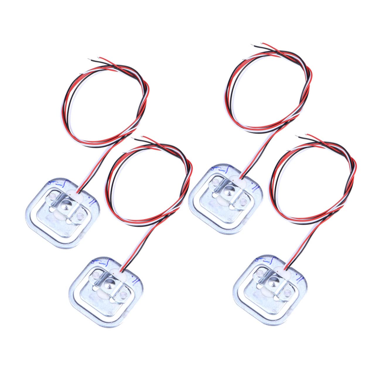 COSMEVIVI Essential Scale Repair 4 Pcs 50kg Body Scale Weighing Sensors Half-Bridge for Scales