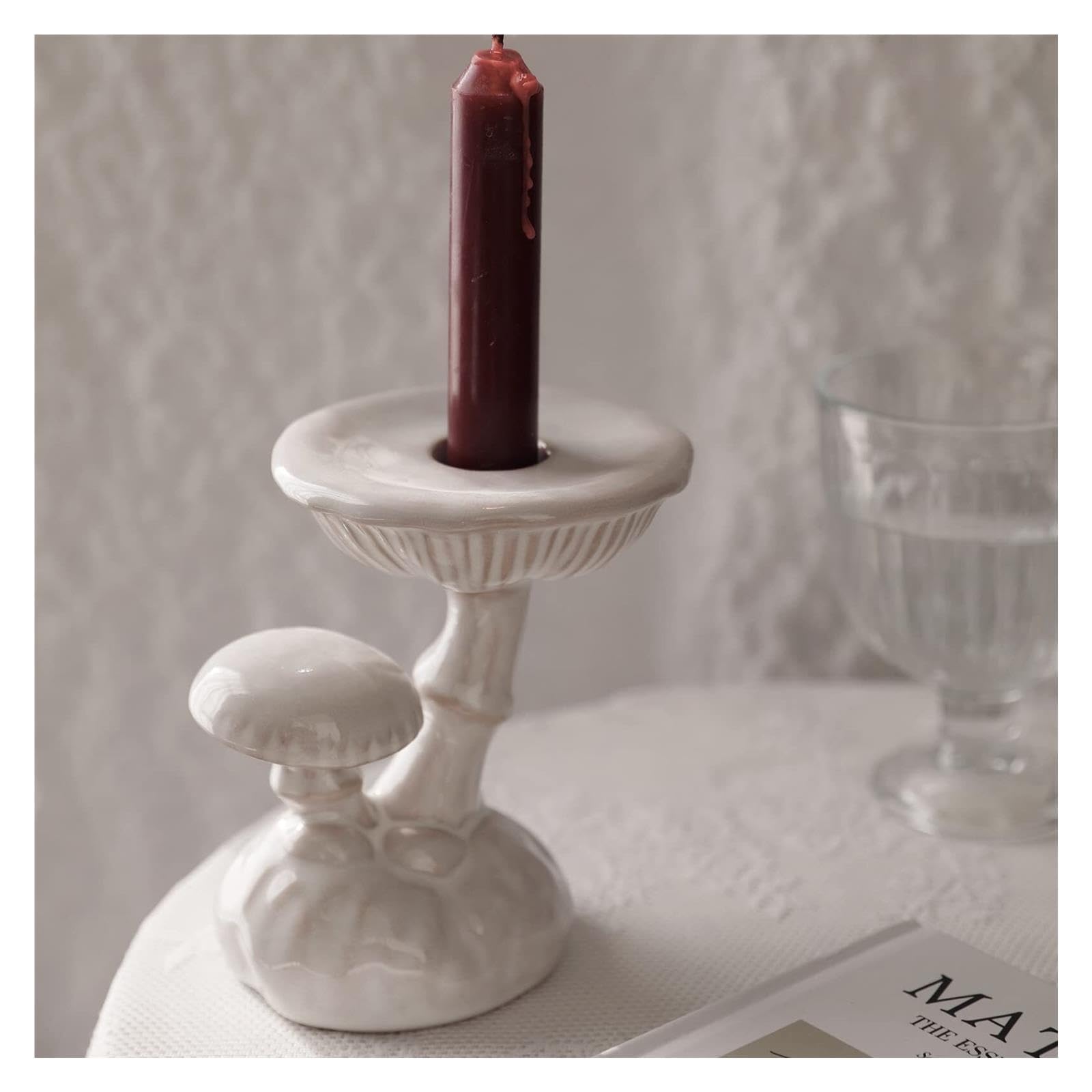 Portacandele Candeliere portacandele in Ceramica for Matrimonio Decorazioni per la mensola del Camino