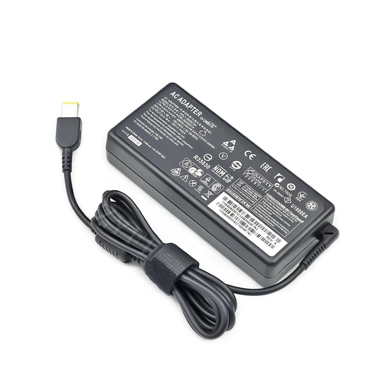 Adaptador De Corriente for Portátil, Cargador De 20V, 6A, 120W, Compatible con Lenovo, C560, C460, S515, A7300(and UK)