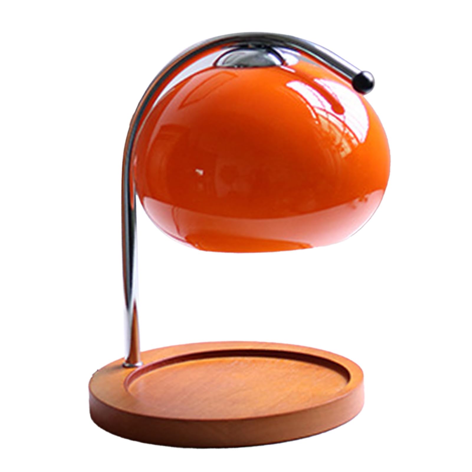 Vintage Design Candle Warmer Lamp, Aromatherapy Wax Melter with Adjustable Light Brightness, Timer, Solid Wood Tray for Bedroom, Study, Living Room (Coral)