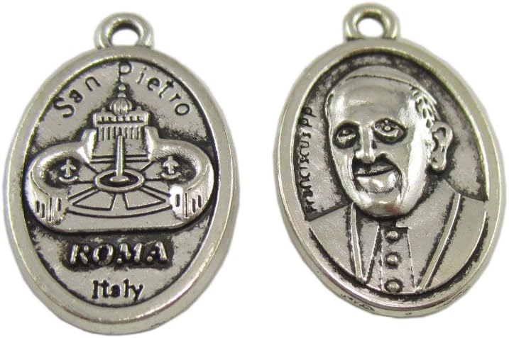 100pcs of New Pope Francis Medal Ben Edictuo Rosary Charm Pendant