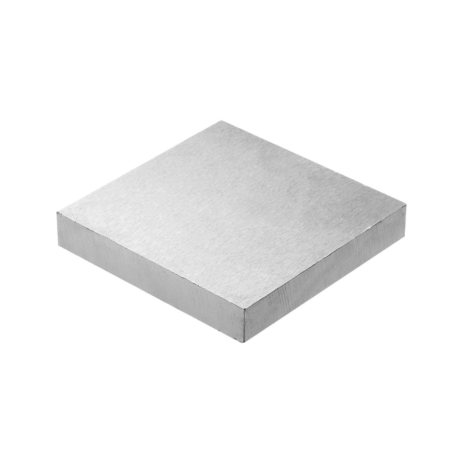 PATIKIL 80x80x13mm Steel Bench Block, Steel Block Metal Bench Block No Holes Matched Hardened Steel Flat 123 Blocks Precision Ground Milling for Jewelry Making Stamping Tool, Square