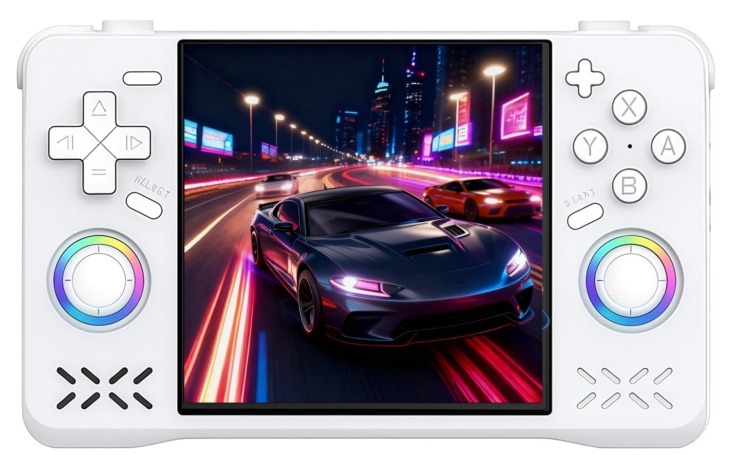 XF40H Retro Handheld Game Console 4-inch Full-Lamination Screen, Linux OS, 21000+ Classic Games, 4000mAh Battery, WiFi Multiplayer & Hall Triggers - Supports 2.4G Wireless Controllers (White Set)-image-9
