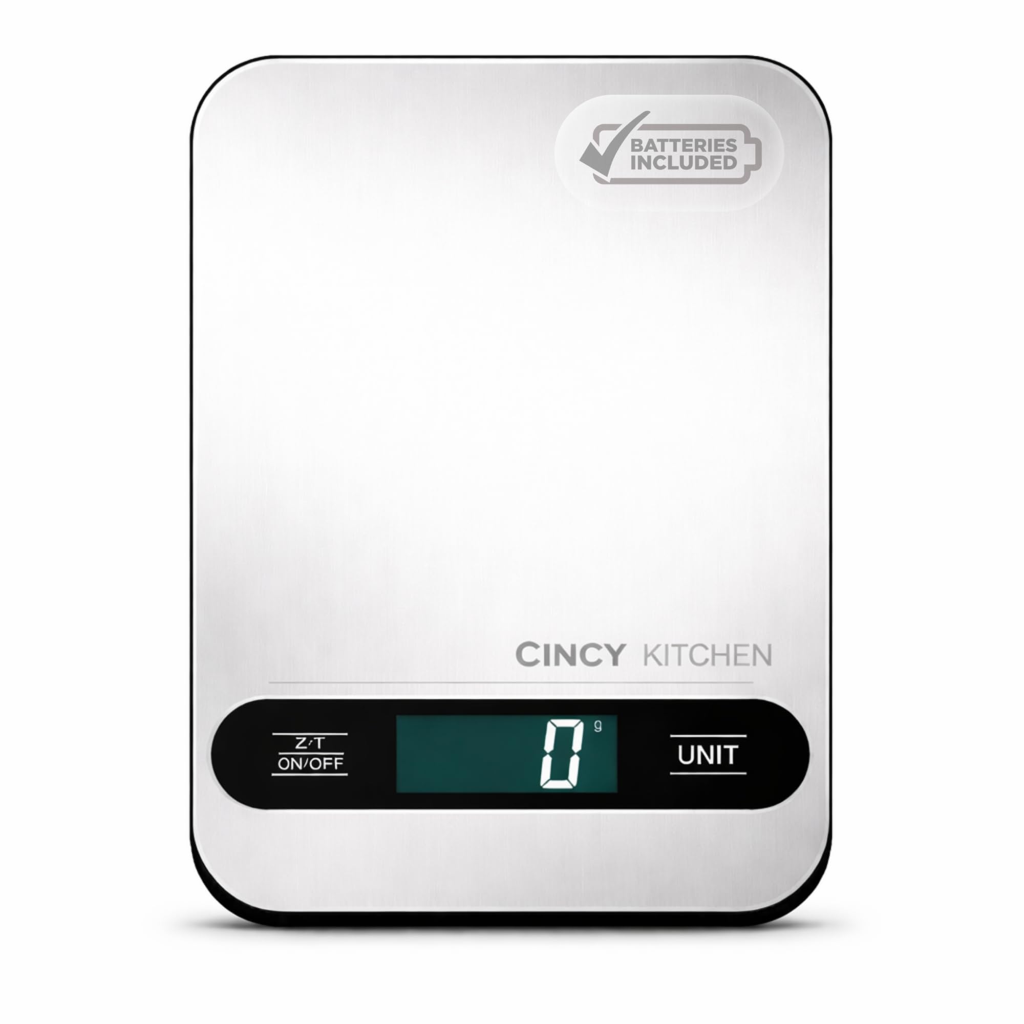 Báscula digital de alimentos para cocina, capacidad de 10 kg, precisión de 1 g, báscula de cocina de acero inoxidable con función de tara, 6 unidades (g/oz/lb/ml/kg), LCD grande, preparación de