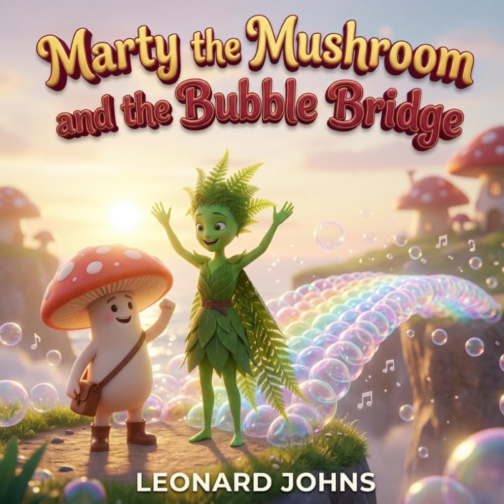 Marty the Mushroom and the Bubble Bridge: A Magical Adventure About Courage, Curiosity and Problem Solving | A Gentle Pattern and Puzzle Story for ... Ages 4–8 (Marty the Mushroom Series of Books)