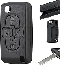 4 Buttons Car Key Fob Case For Peugeot 807 1007 Citroen C8 Peugeot Car Remote Control Key Fob Cover with HU83 Blade (CE0523)
