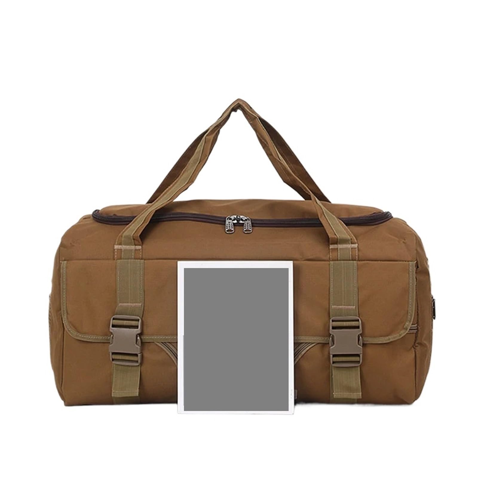 Bolsa de Viaje Equipaje de Mano Bolsos de Viaje for Hombres Bolsos de Lona for Hombres Bolso de Viaje de Gran Capacidad Bolso Impermeable for Vacaciones de Fin de Semana(Khaki)