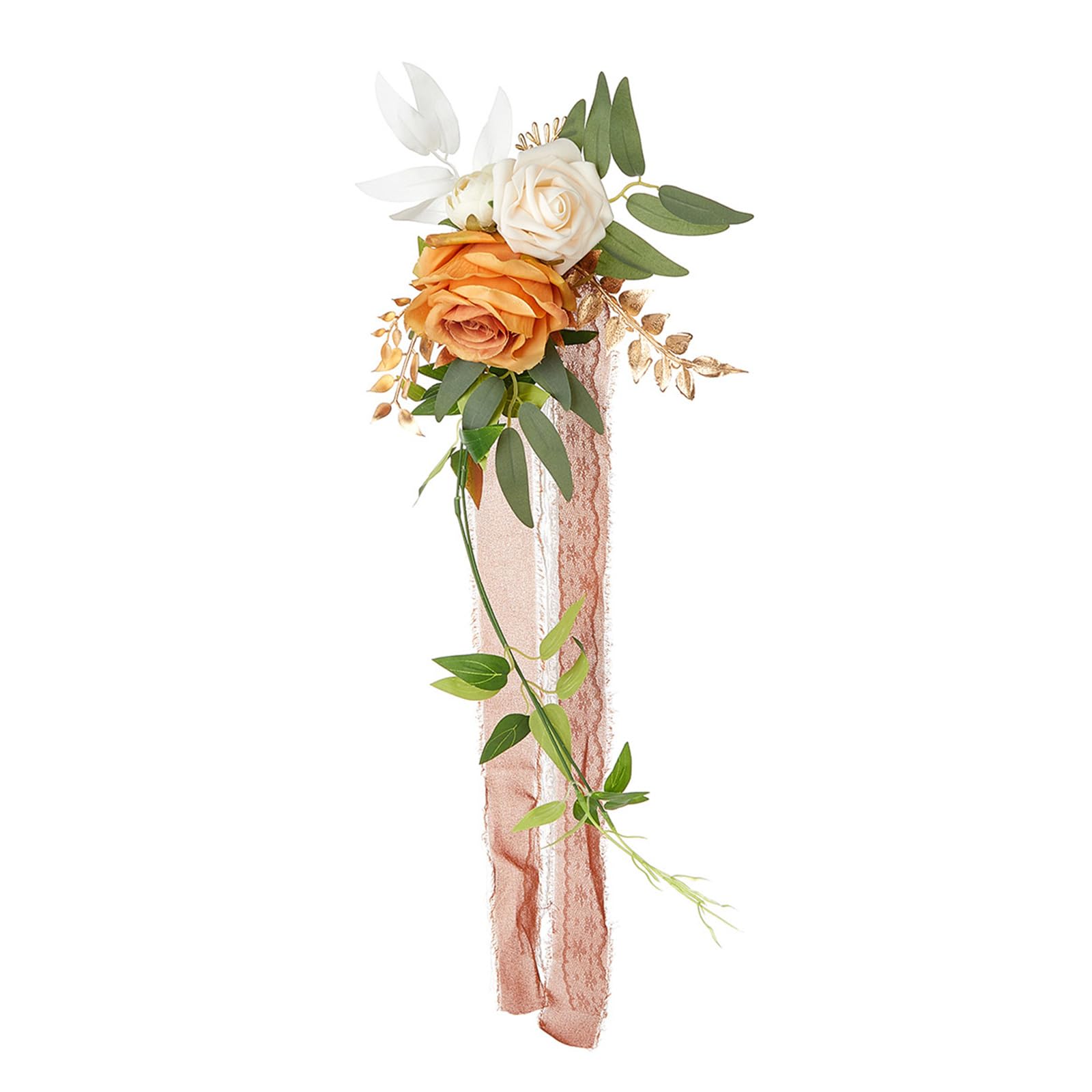 Kalttoy Aisle Decorations Pew Flower Decorations for Chair Back Wedding Ceremony Dinner Party Romance Wedding