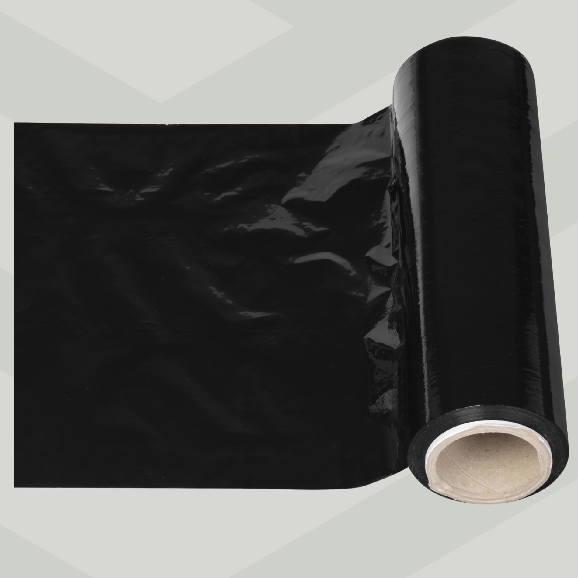 30 Stück Mini Stretchfolie Schwarz 25cm - Ministretchfolie - Mini-Rollen Verpackungsmaterial 85 m - Handfolie ohne Griff - Strechfolienrolle - Schutzfolie für Versandpakete - Wickelfolie