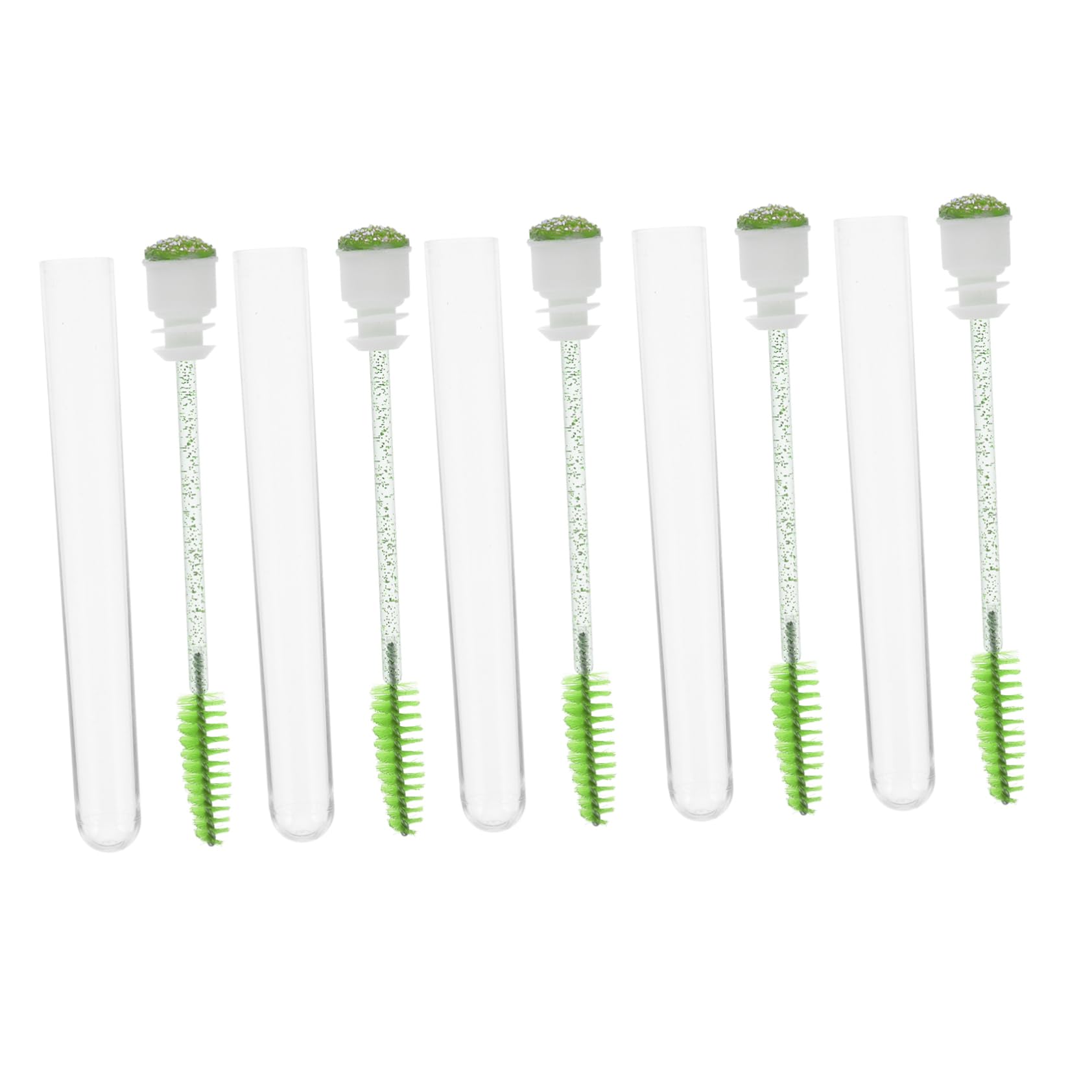 SOESFOUFU Eyelash Brush Tubes Set of 10 Glitter Lash Brow Comb Easy to Use for Makeup