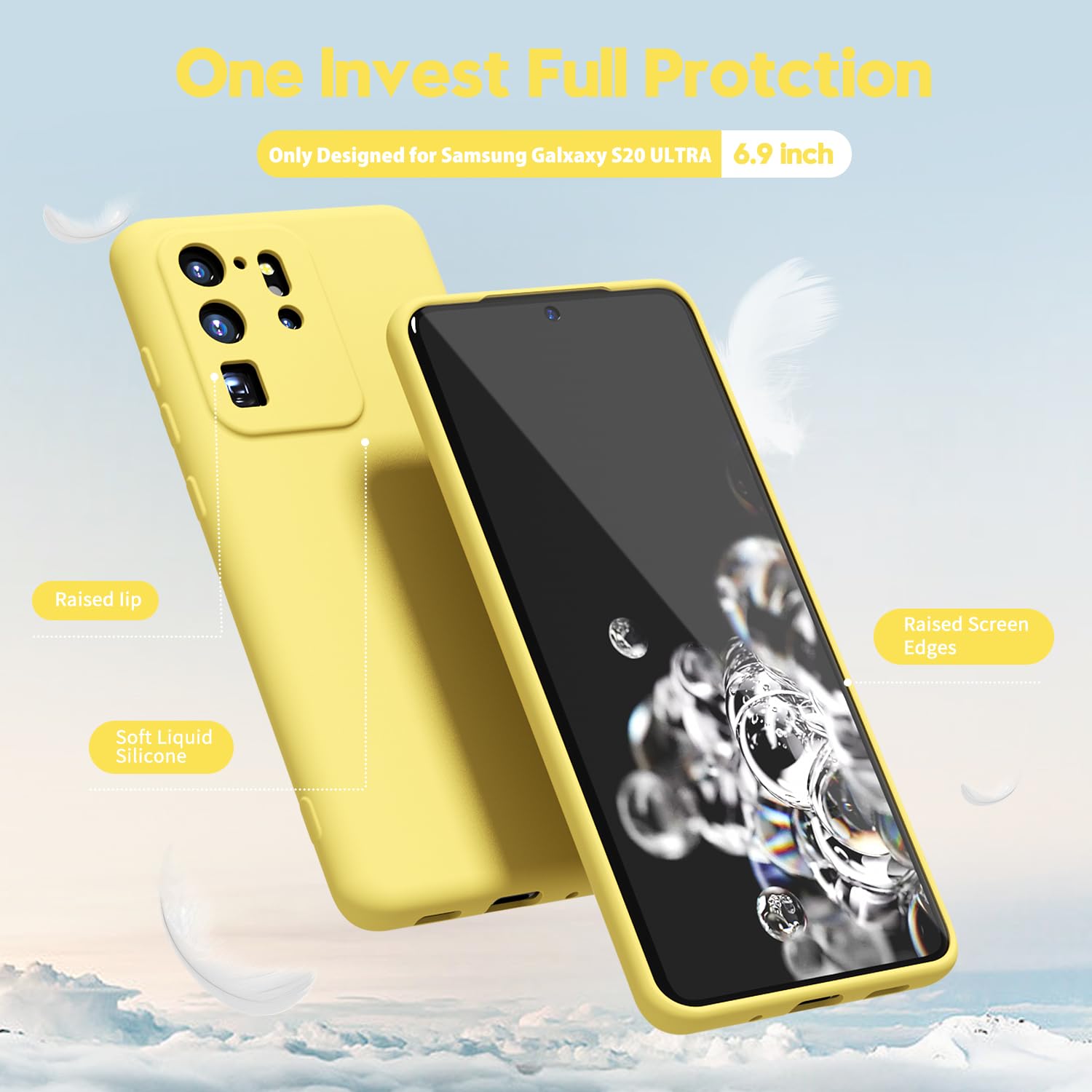 oakxco for Samsung Galaxy S24 Ultra Phone Case Liquid Silicone, Thin Slim Soft Rubber Gel TPU Plain Simple Cover for Women Girl Cute, Matte Solid Color, Brown Khaki Nude — view 761