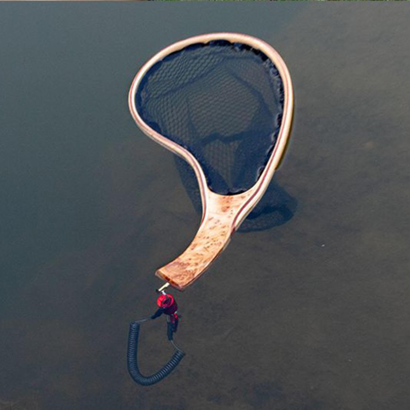 Retino da pesca a mosca | Retino da pescatore, attrezzatura da pesca per | spigole, rete da pesca con manico in legno, pesca a mosca cattura e rete di rilascio