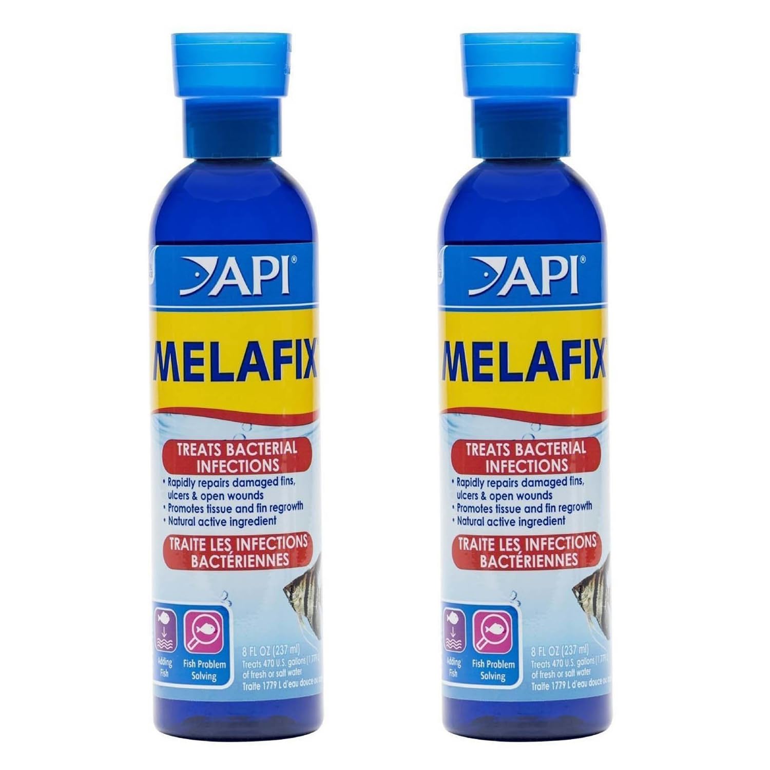 API Aquarium Antibacterial Remedy, Blue, 237 ml (pack of 2)